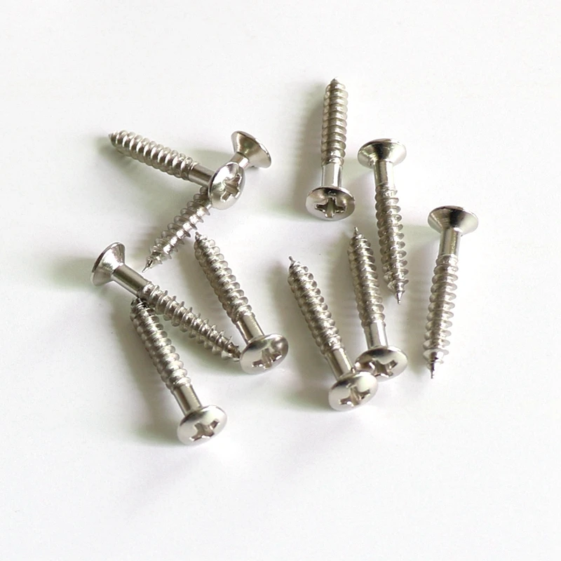 Donlis 20pcs Guitar strap button screws used for TL vintage bridges 3.5*25mm