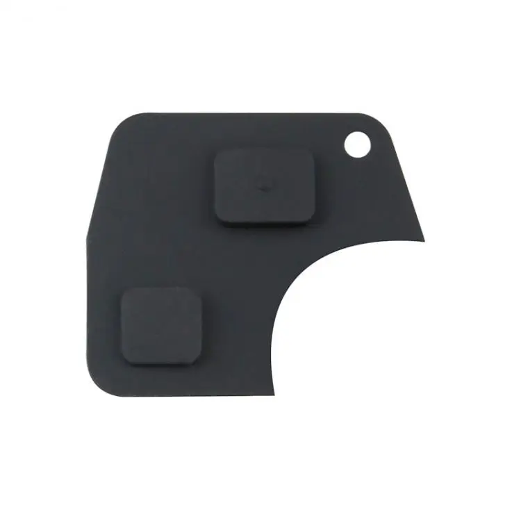 Black 2 Button Car Auto Key Leather Remote Key Accesso Fob Repair Kit Switch Rubber Pad G07 fit for Toyota Cars Vehicle