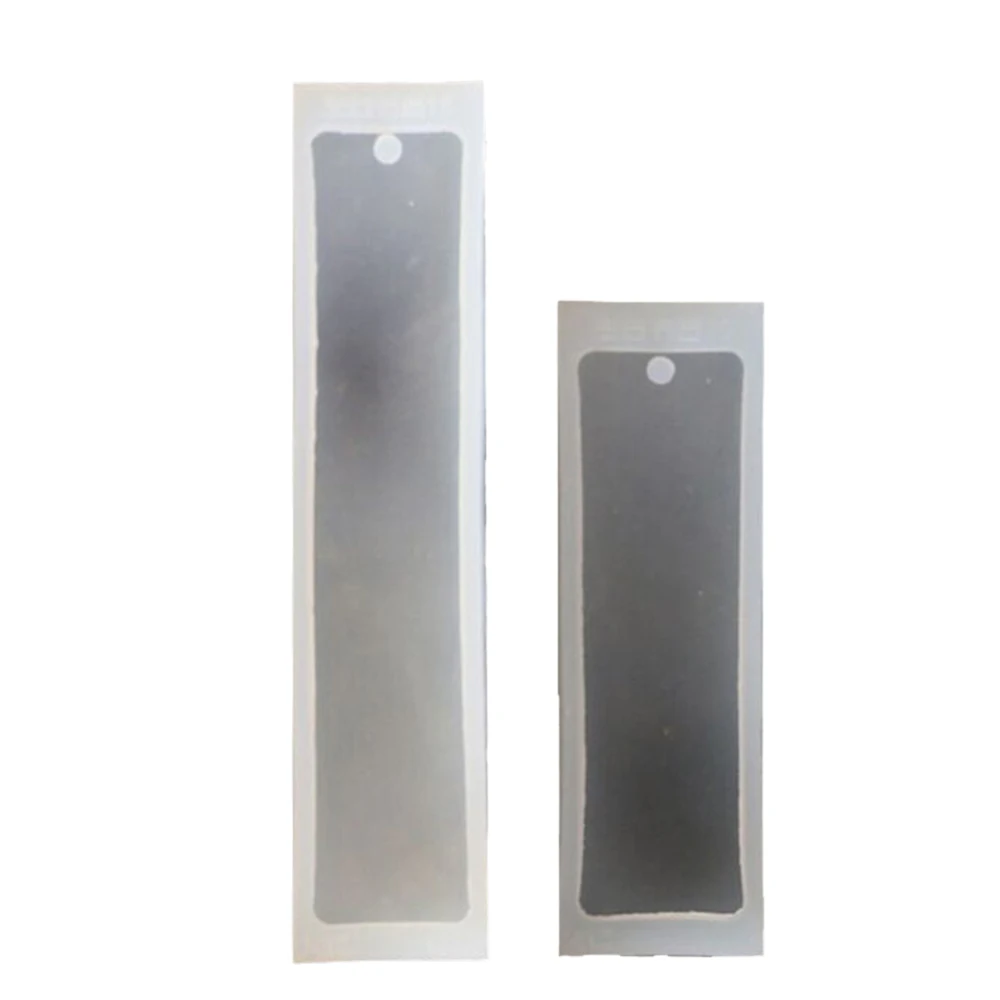 Hot Sales 2Pcs Silicone Bookmark Transparent Mold Rectangle DIY Mould Resin Bookmark Craft