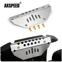AXSPEED Metal Front Bumper Anti-collision Chassis Armor Protector Plate for TRX-4 TRX4 G500 1/10 RC Crawler Car Model Parts