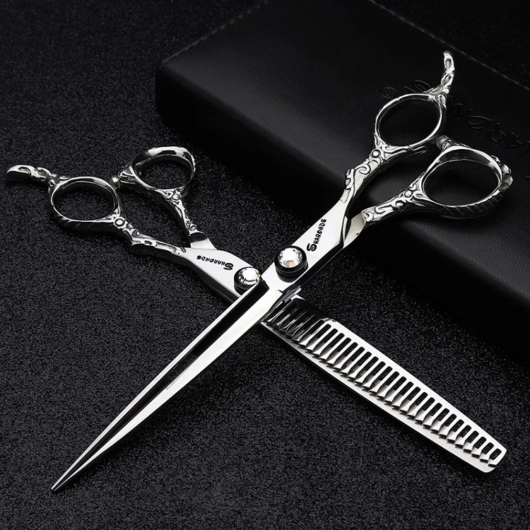 Friseur-Schneideschere, Haar-Styling-Werkzeuge, 6/6,5/7 Zoll, Salonscheren-Set, 440C, Friseurschere, 25, 40 50, Ausdünnungsrate H7437Bc5339874C2089C36C99710Fe352R
