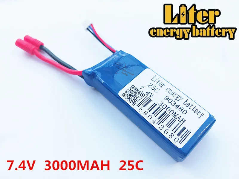 7.4v 3000mAh Drone for Syma x8g X8W Quodcopter Parts extra Battery Spare Toys 25c with Over current protection 903480