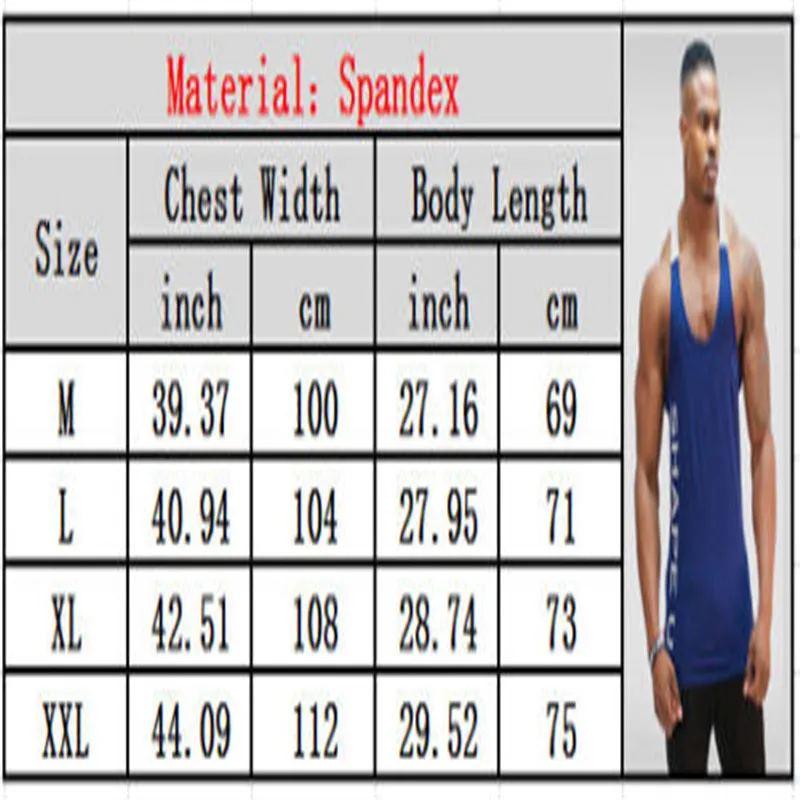 Casual Men Bodybuilding Sport Fitness Workout Vest Muscle Sleeveless Shirt Tank Top Plus Size M-2XL