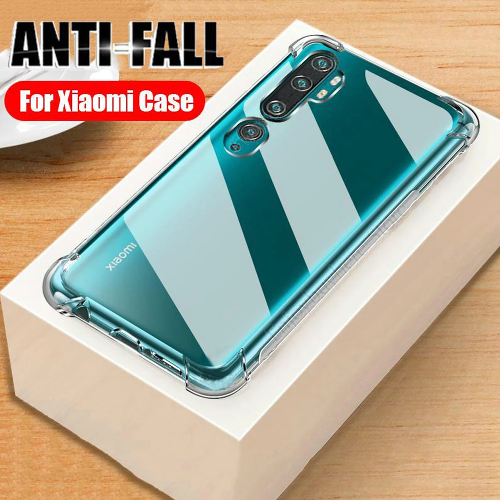 TPU shockproof case for xiaomi mi 10 pro bumper mobile phone accessories for xiaomi mi note 10 fitted coque silicone bag cases