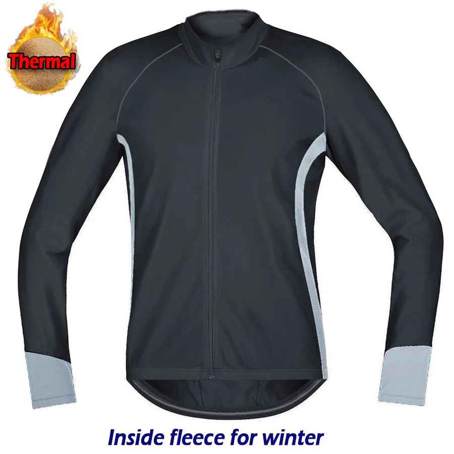 

Thermal Fleece Cycling Clothes, Warm Jersey Suit, Outdoor Riding Bike, MTB Clothing, Sleeve Mountain Jacket, Winter Warm Jacket