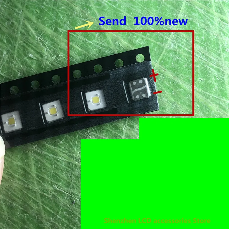 

200 шт./лот 3535 3 в SMD лампы, специально светодиодный ремонта светодиодной ленты подсветки телевизора