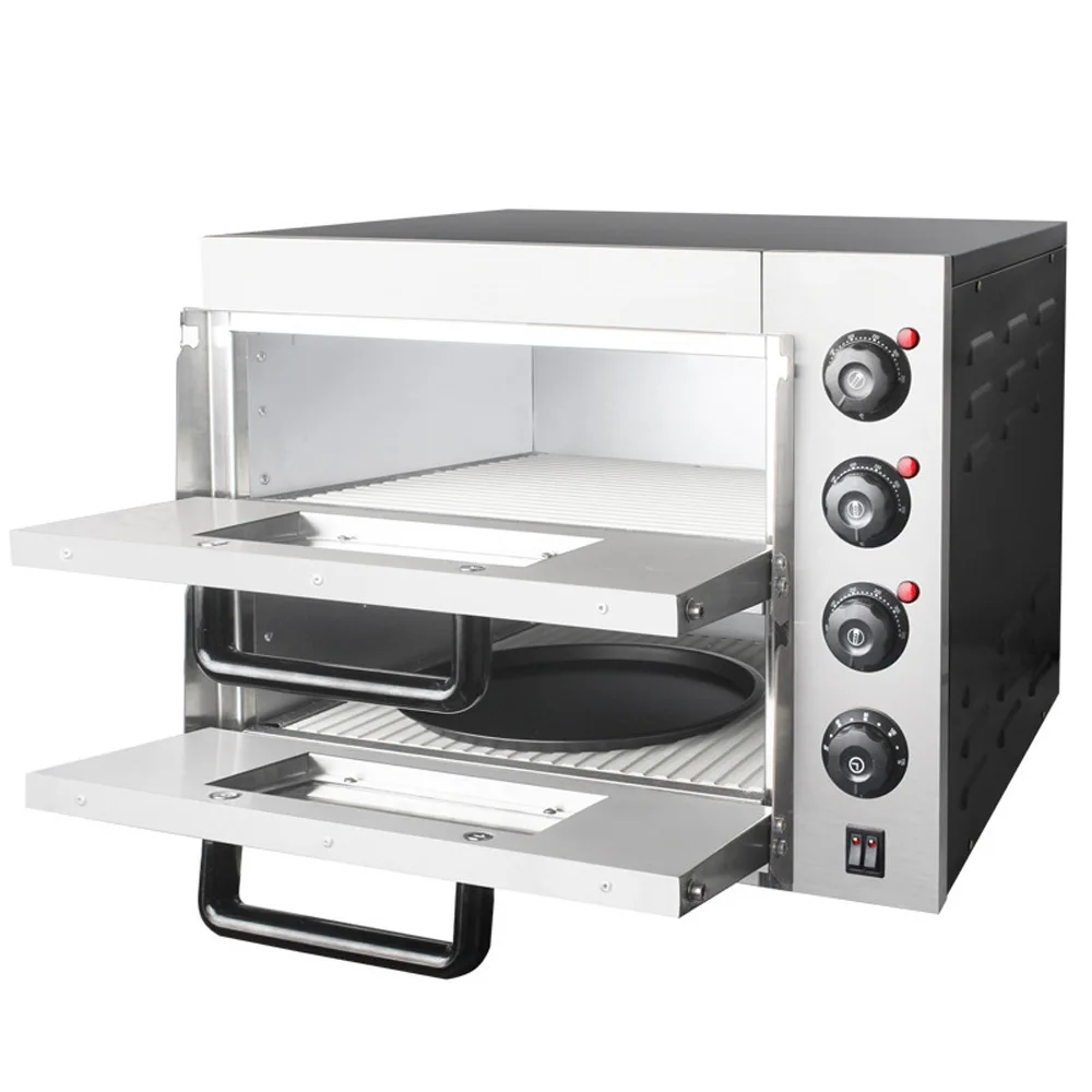 

Electric Oven Double Layer Bread Pizza Tart Baking Oven Two Layers Horizontal Mechanical