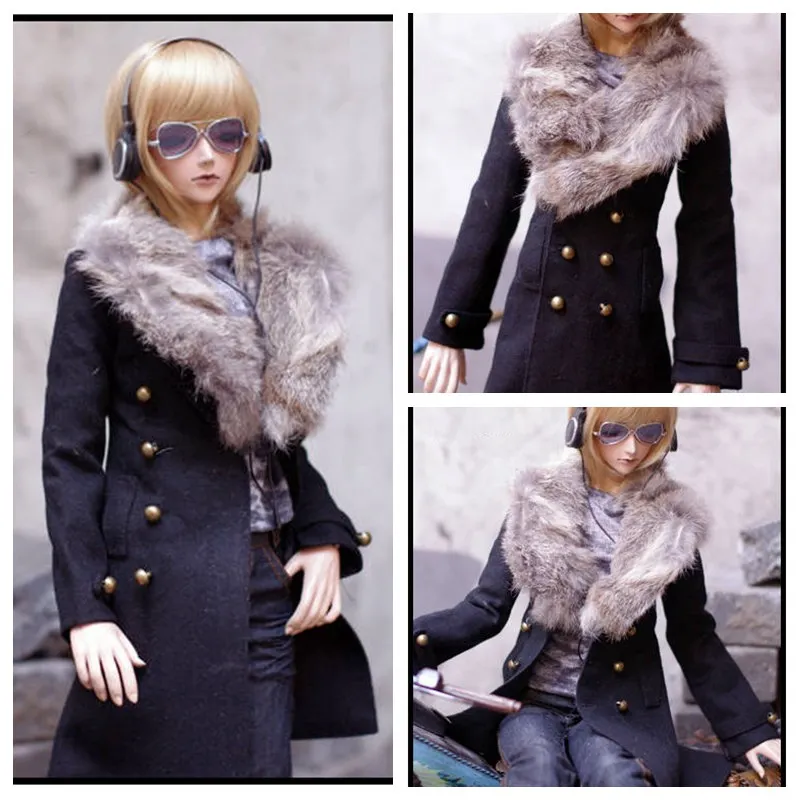 

1/3 scale BJD doll clothes Fur collar coat for BJD/SD accessories SSDF ID72 uncle.Not included doll,shoes,wig and other A1022