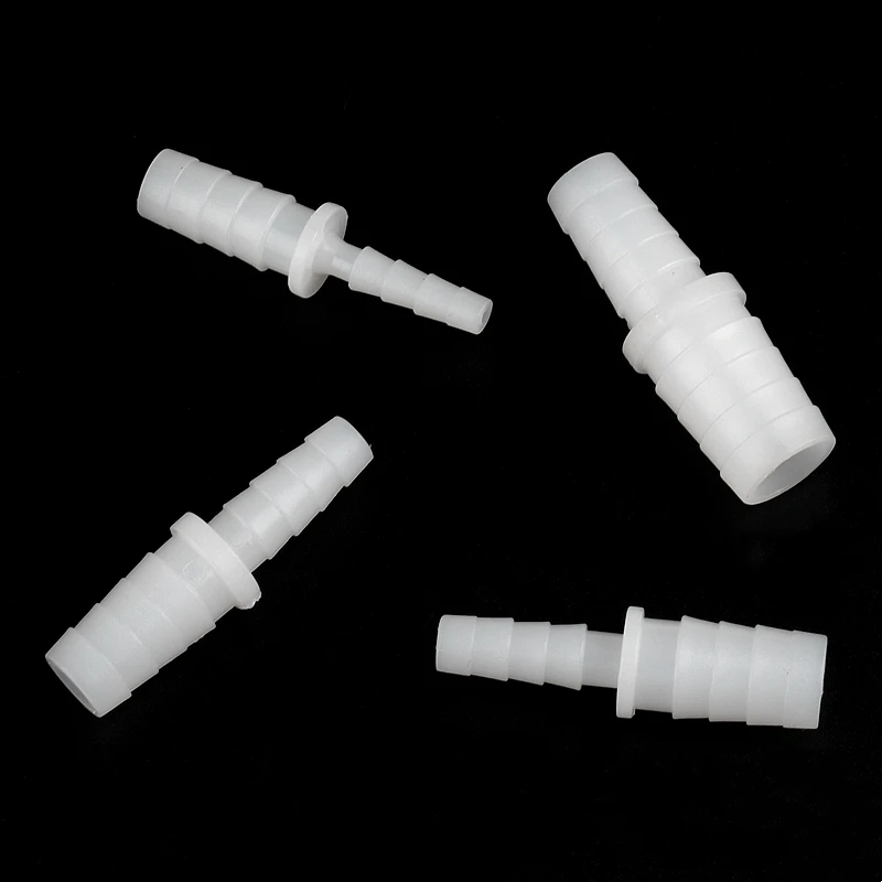 3~200pcs 2.4~9mm To 4~12mm PE Food Grade Pagoda Reducing Direct Connectors Aquarium Tank Air Pump Adapter Irrigation Hose Joint