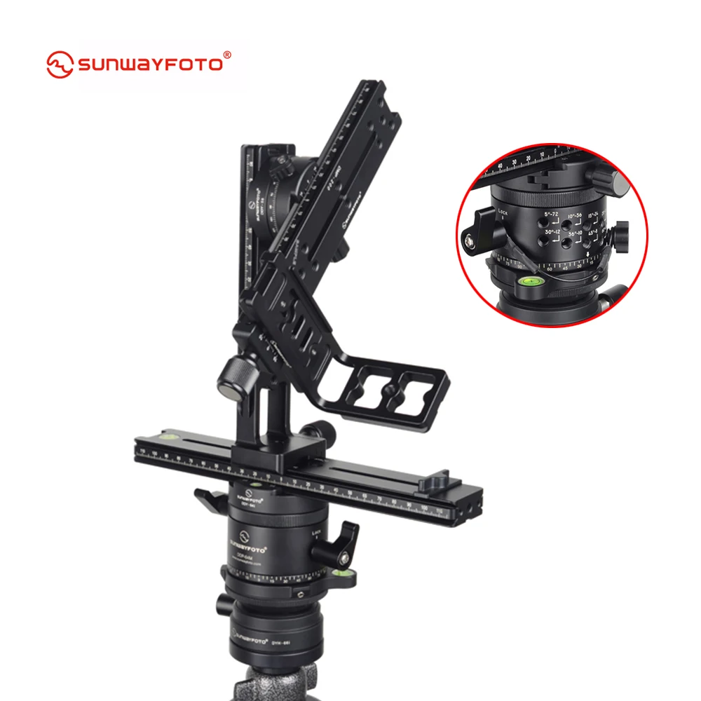 

SUNWAYFOTO панорамная головка PANO-1 PANO-2 PANO-3 PANO-4 для DSLR 360 Panoramas фотография видео запись Пано штатив шаровая Головка