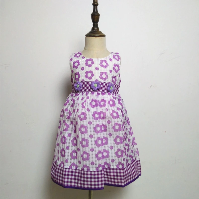 

Summer Girl Clothes Dress Girls Pure Cotton Children Princess Dress Girls flower Dress Kids Outfit