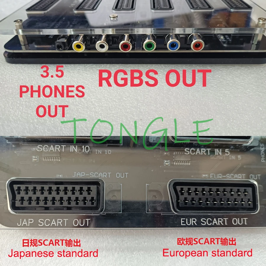 Automatic Switcher, 10 in 1 out, SCART, EUR, 2 Way Out, 1 * SCART European Output, 1 RGBS RCA Output, New