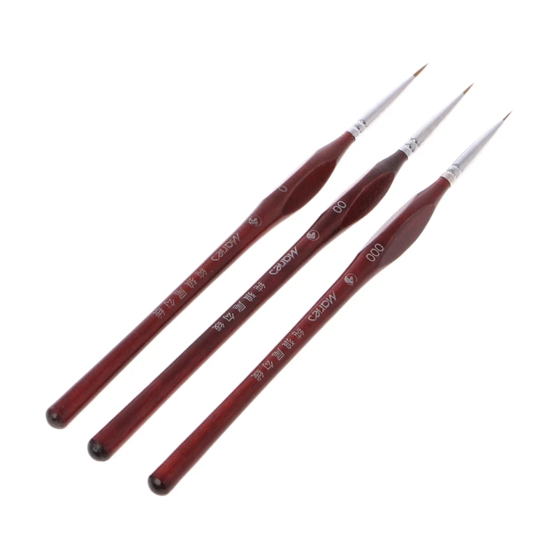 1 Máy Tính Thu Nhỏ Sơn Tiết Bàn Chải Lông Sói Chuyên Nghiệp Mỹ Tiết Kích Thước Bút 0 00 000W91A