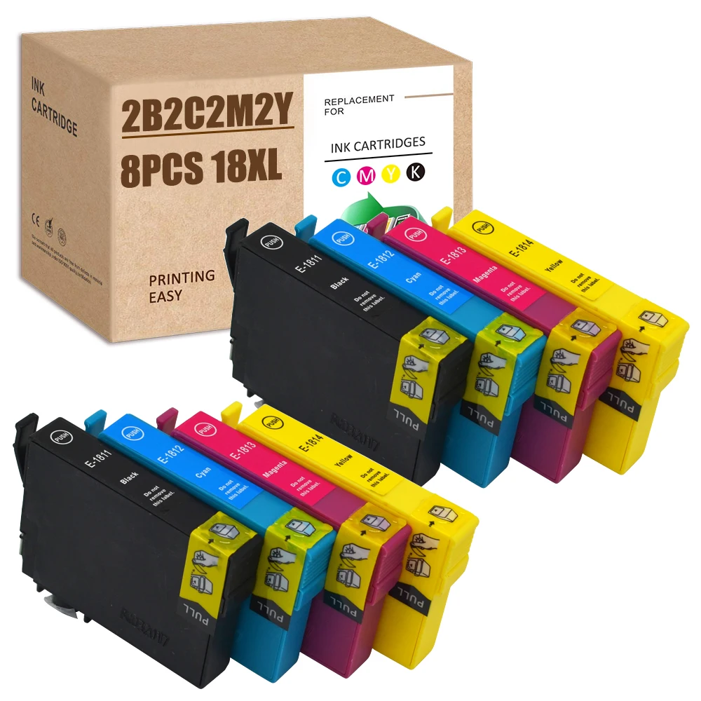 18XL Ink Cartridges Compatible for Epson 18 18 XL XP-322 XP-215 XP-205 XP-225 XP-325 XP-422 XP-405 XP-415 XP-425 XP-315 XP-312