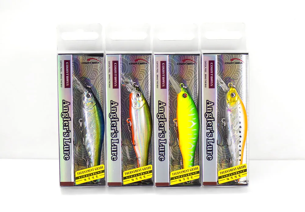 Countbass Sinking Minnow 80mm 3-1/8" 10.8g 3/8 oz. Dive 1.2-2.5m Hardbaits Fishing Lures Wobblers Jerk Your Bait Crankbaits