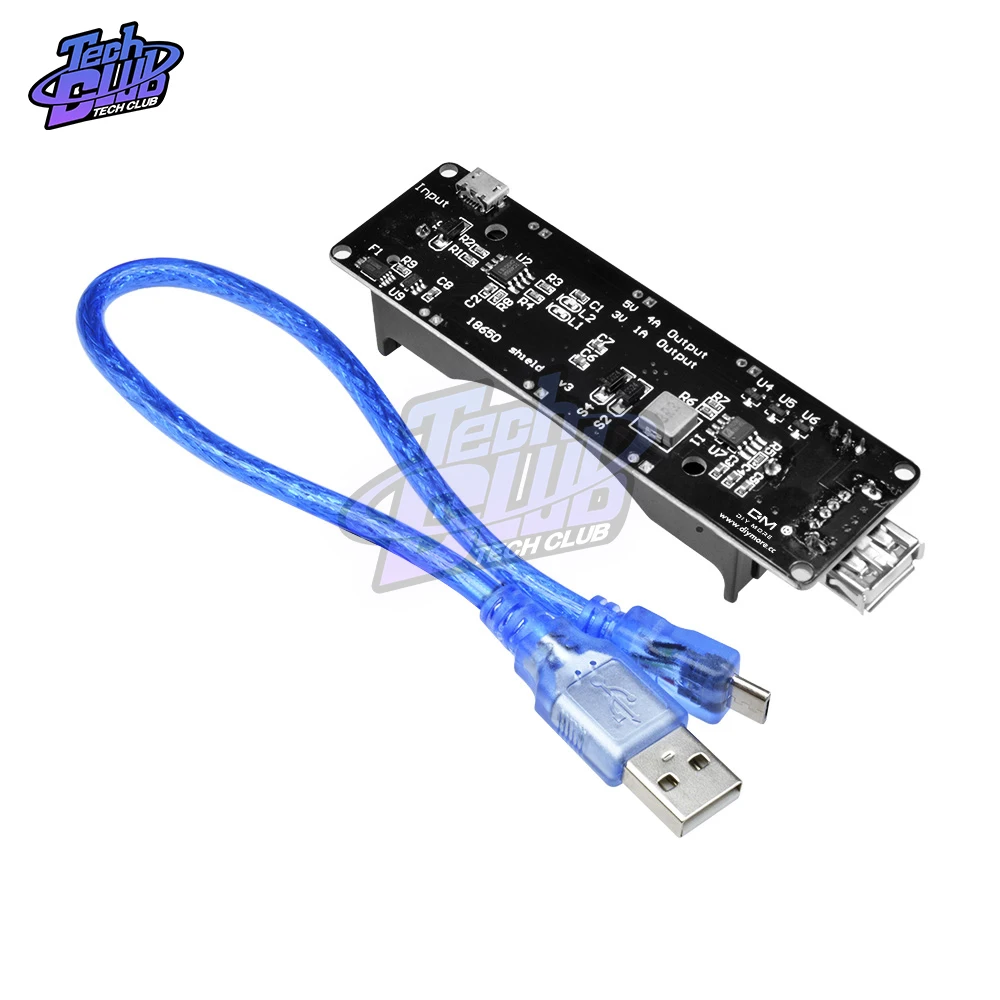 ESP32S per Wemos per Raspberry Pi 18650 scheda scudo di carica batteria al litio V3 porta Micro USB tipo-A USB 0.5A per Arduino