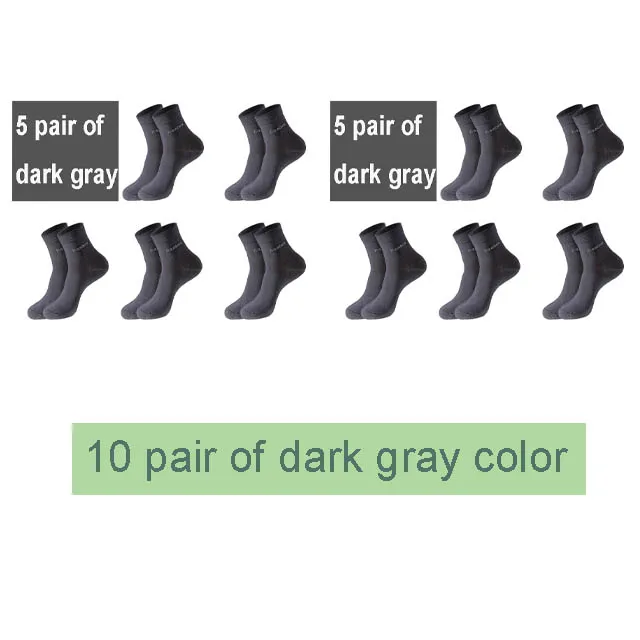 10 Paren/partij Mannen Bamboe Sokken Merk Comfortabel Ademend Casual Business Heren Crew Sokken Hoge Kwaliteitsgarantie Sox Mannelijke Gift