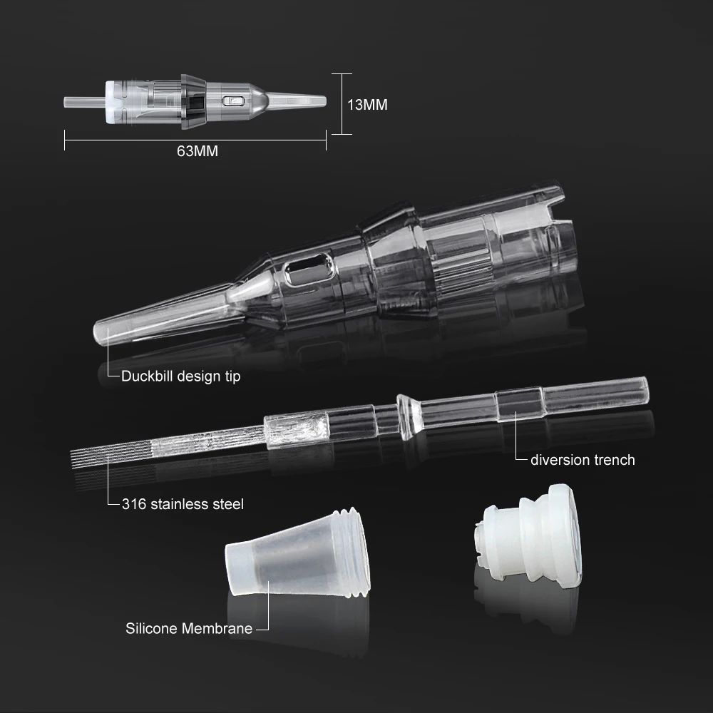 Permanent Makeup Tattoo Cartridge Needle Permanent Makeup Needles Sterilized for Tattoo Pen Machine Tattoo Needles