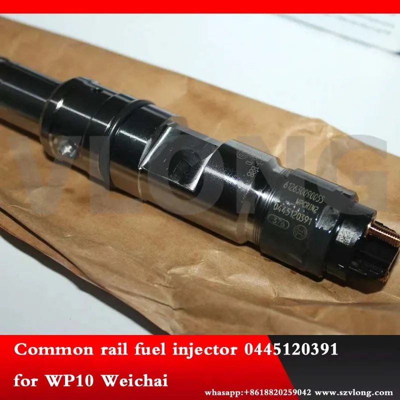 6PCS Diesel Engine Common Rail Fuel Injector Assemly For Weichai Heavy Truck 612630090055 0986AD1005 0445120391 0 445 120 391