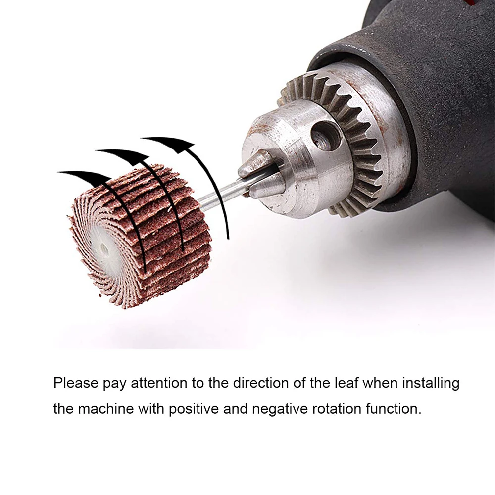 10Pcs 120Grit Sanding Flap Disc Shutter Grinding Polishing Flap Wheels Brush Sand Rotary Tool
