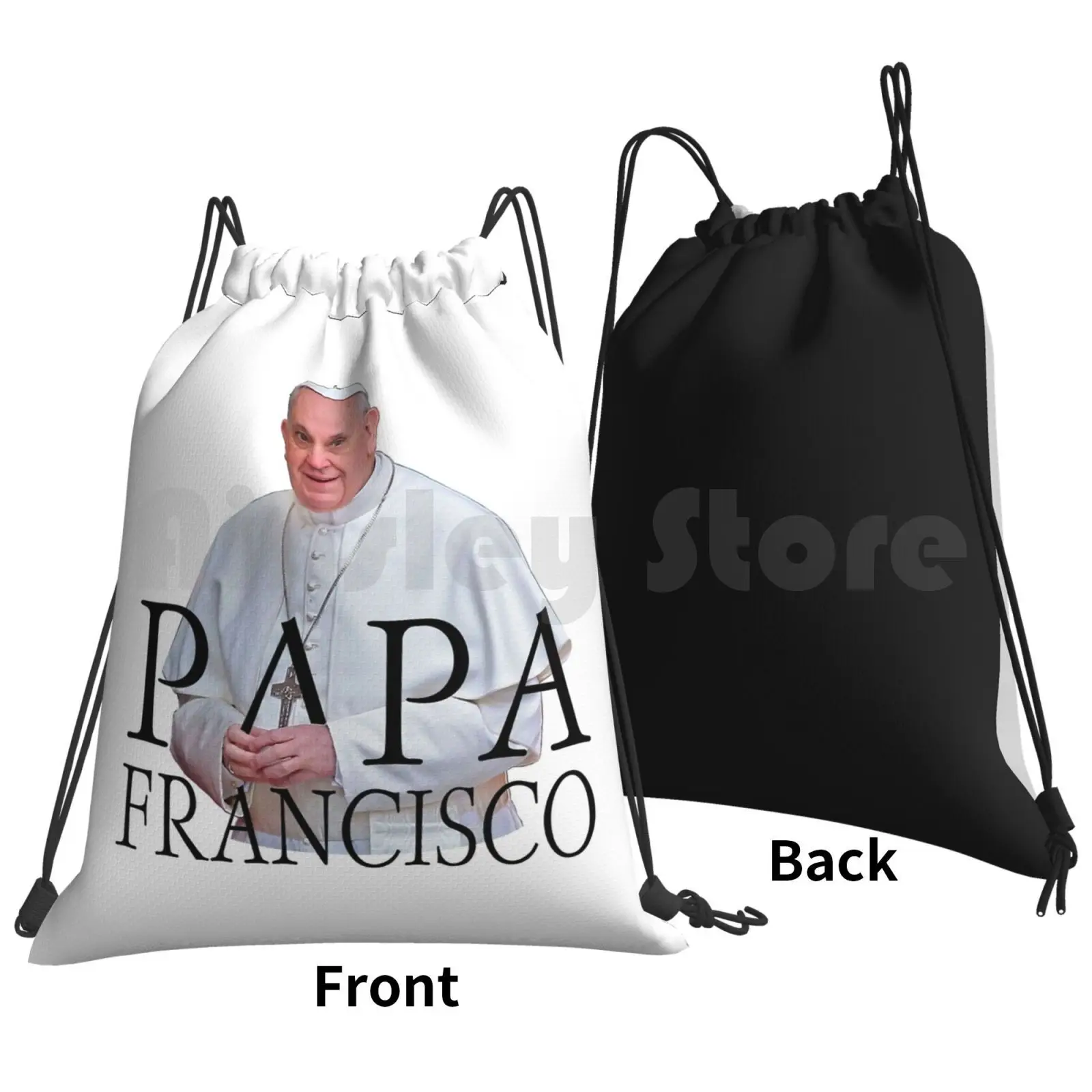 Papa Francisco Pope Francis Backpack Drawstring Bag Riding Climbing Gym Bag Pope New Pope Pope Francis Papa Francisco