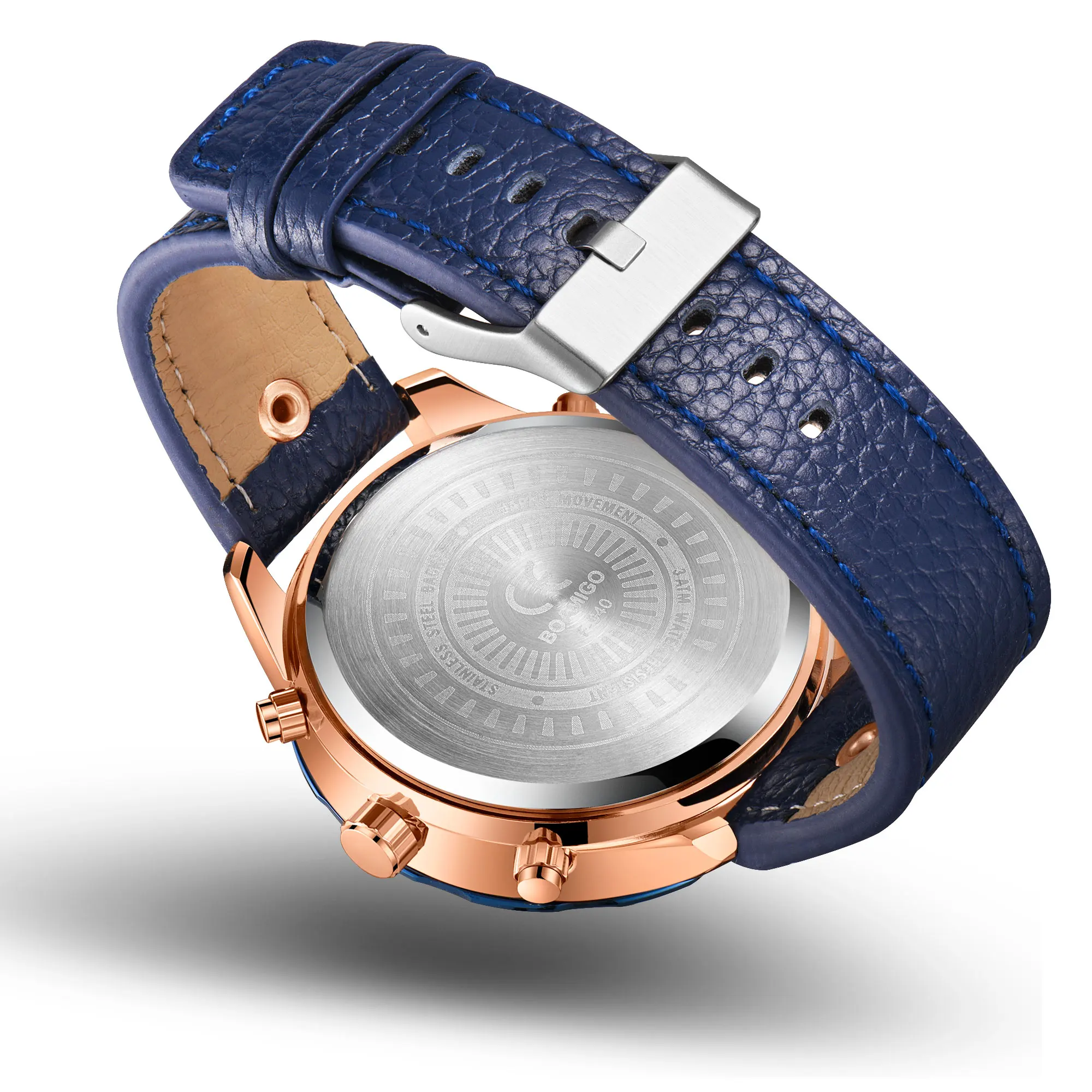 reloj hombre BOAMIGO 2022 military Fashion Men Watches Top Brand Luxury big Sports digital analog leather Quartz Watch for Men