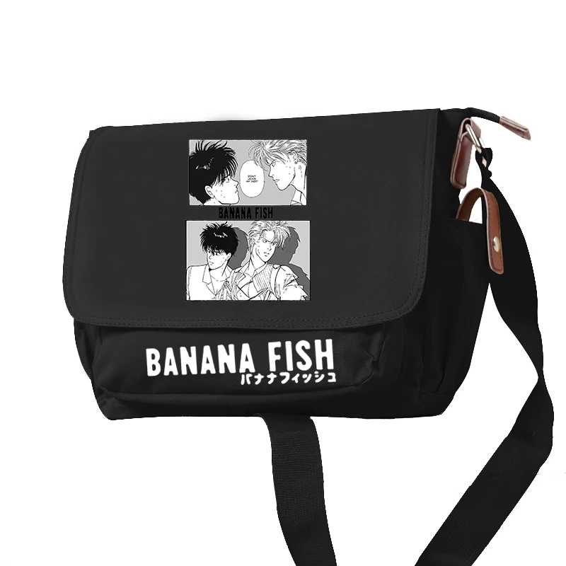 Anime Banana Fish Crossbody Bags Travel Adjustable Shoulder Bag Students Bookbag Oxford School Daypacks Boys Messenger Bag