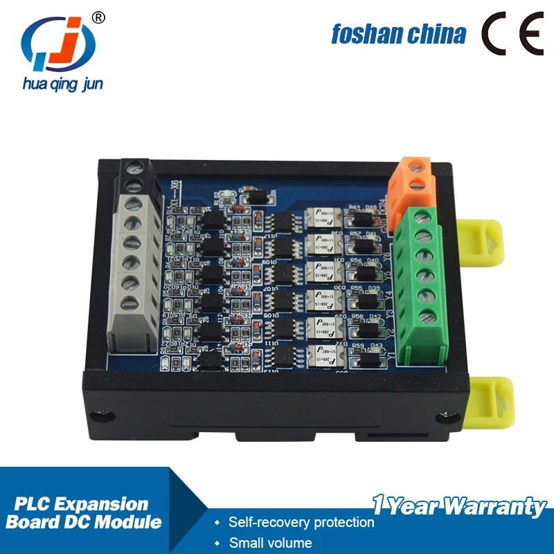 

Huaqingjun 6-Channel PLC Expansion DC Module 3A Each Channel Self-recovery for Relay Board