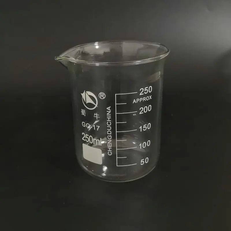 1PCS 25ml to 2000ml Transparent Graduated Glass Beaker Lab Measuring Cup Volumetric Glassware Chemistry Experiment Tool