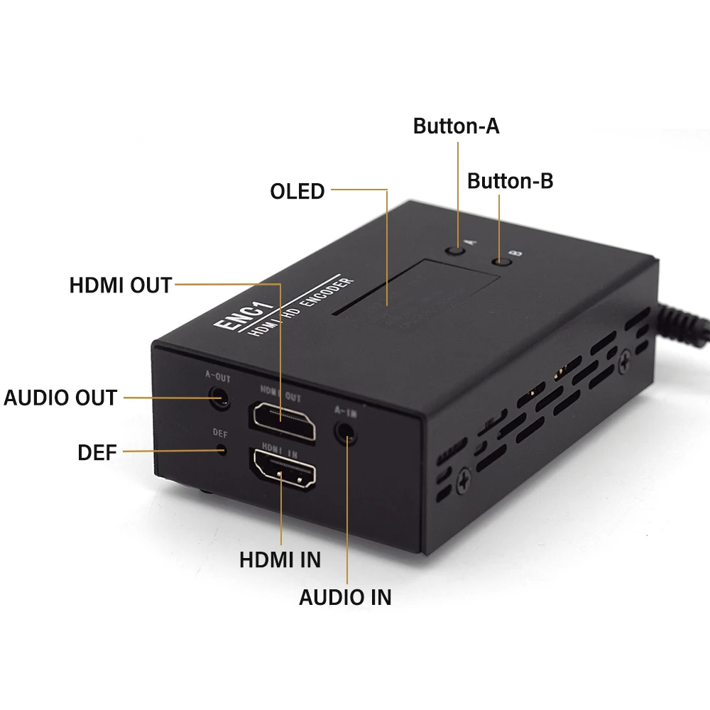 Imagem -03 - Link pi Enc1 Hisilicon Hi3520dv400 Codificador Hdmi Ndi Decodificador hd sr Rtmp Rtsp Onvif Hls para Transmissão ao Vivo de Youtube Facebook