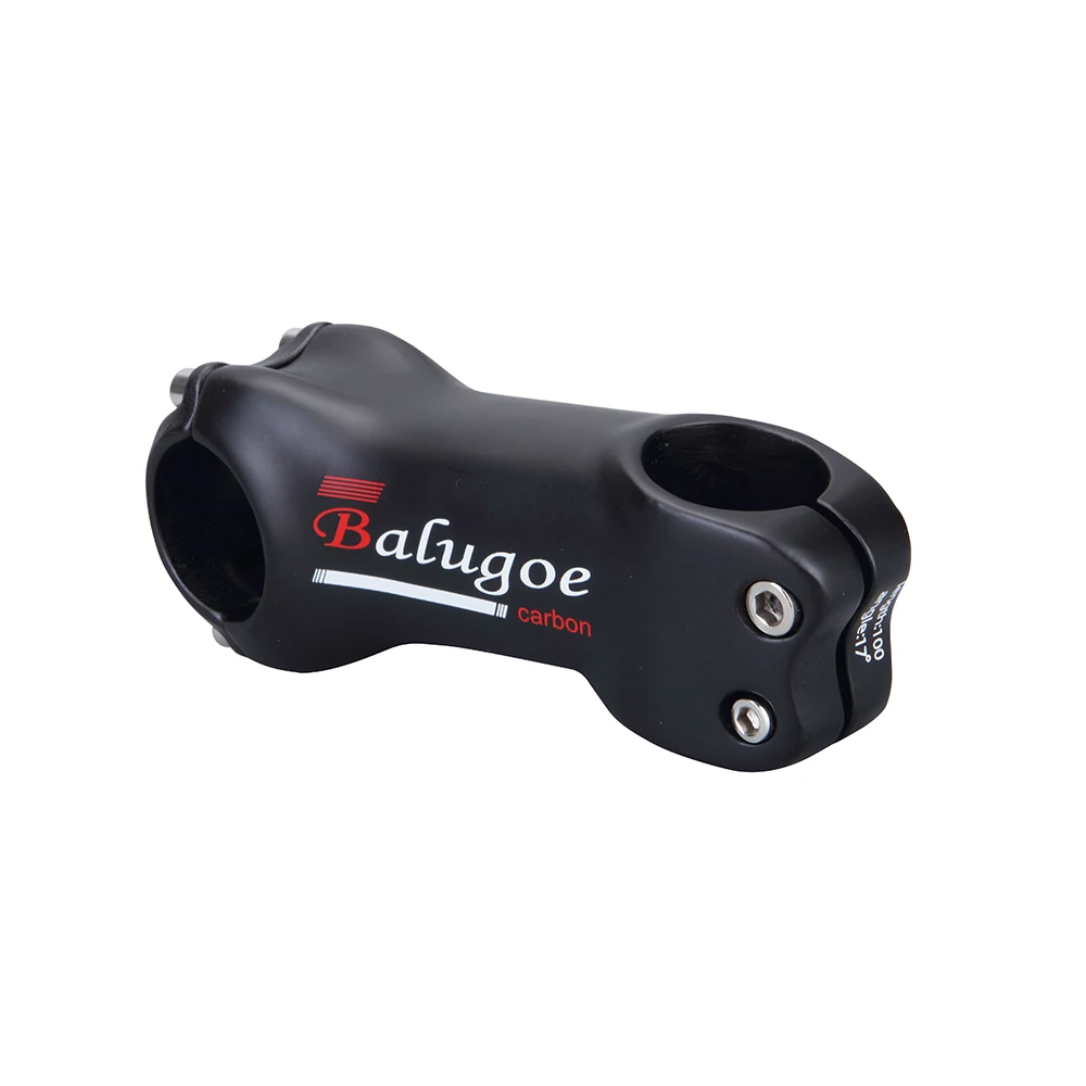 BALUGOE-Carbon Mountain Bike Stem, Bicycle Parts, Positive and Negative Cycling Parts, MTB, Road Bike, 6, 17 Degree, 31.8mm