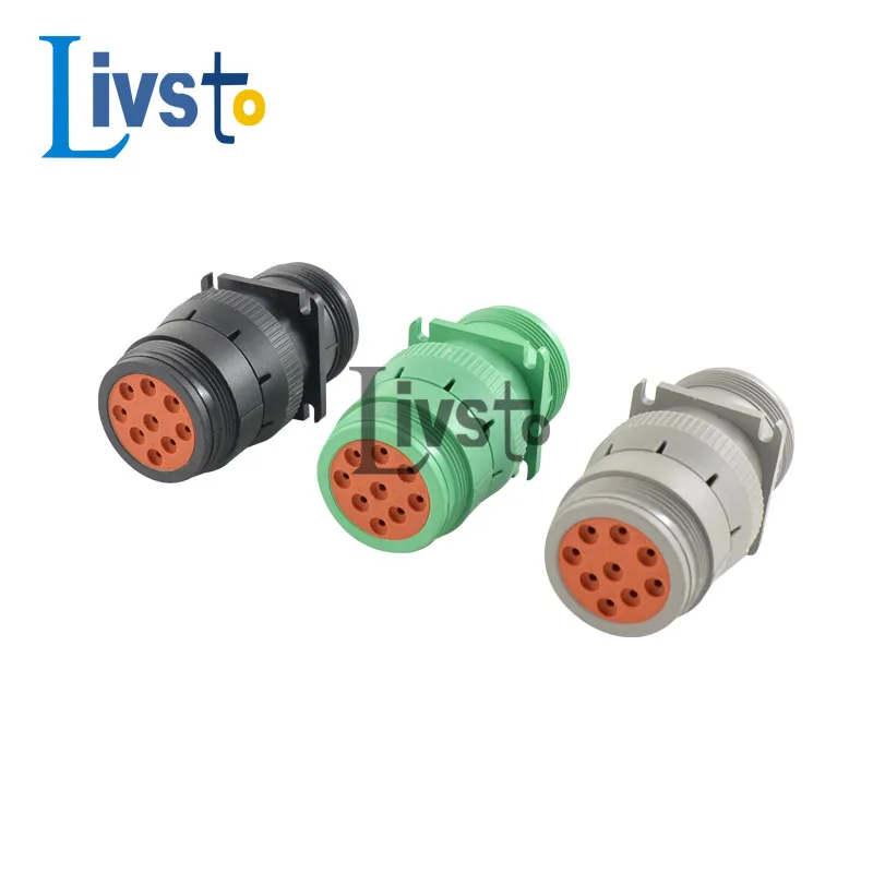 1 Set 9 Pin Deutsch New ROHS Waterproof Auto Connector Diagnosctic Tool Circular Socket Plug HD16-9-96S HD10-9-1939P HD10-9-96P