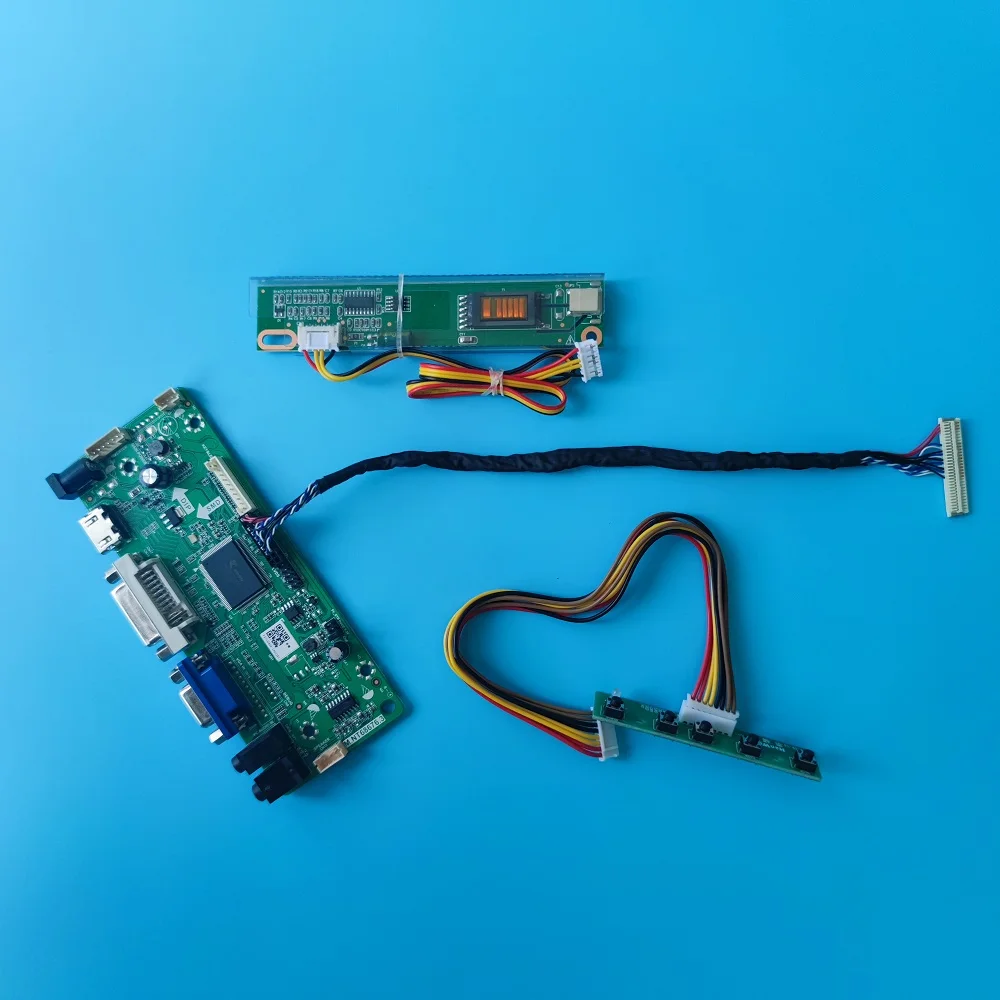 

Комплект для LP154WE2 Панельный монитор Плата контроллера 15,4 дюйма 1 лампа LVDS 30-контактный сигнал VGA Экран драйвера 1680X1050 DVI