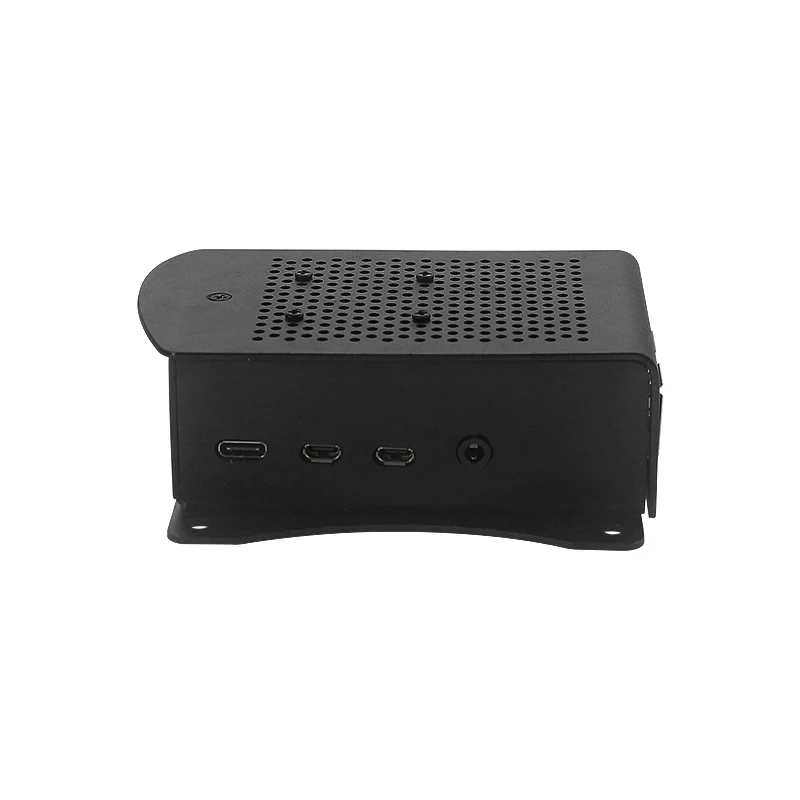 Raspberry Pi 4 Fall Aluminium Legierung Box Metall Shell Schwarz/Grün Hängen Halterung mit Lüfter für Raspberry Pi 4 modell B