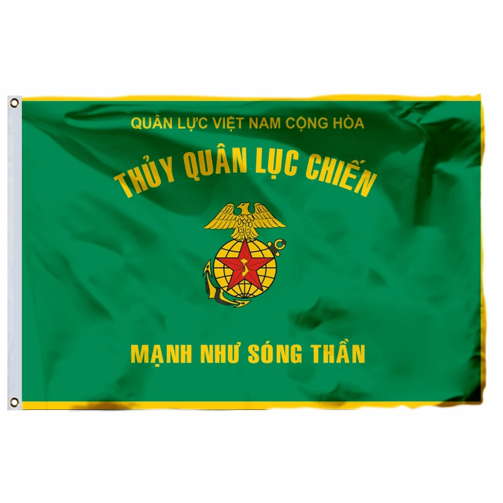 

South Vietnam Marine Division Flag 90x150cm 3x5ft 120g 100D Polyester Double Stitched High Quality Free Shipping