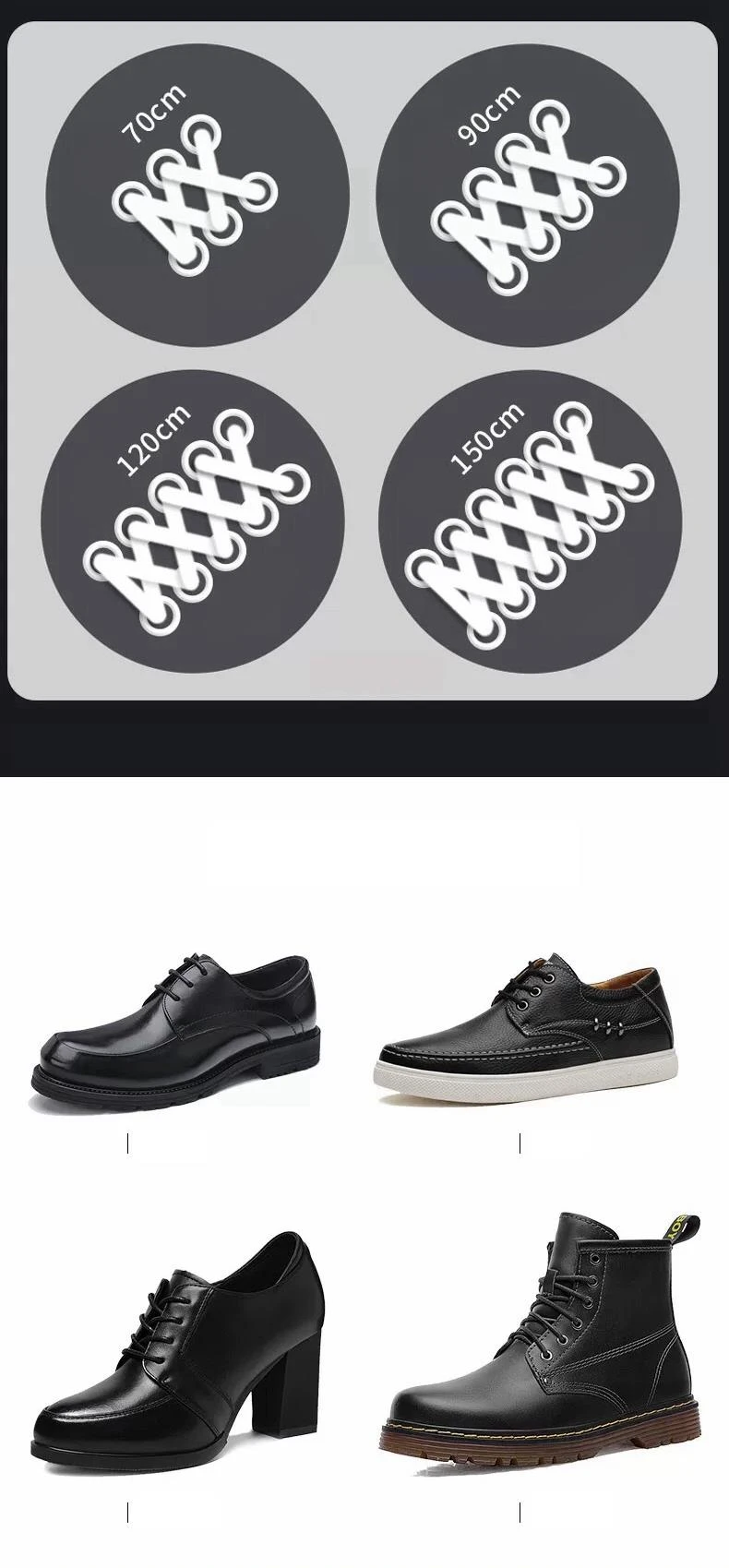 1 Paar Baumwoll-Schnürsenkel, gewachst, runde Oxford-Schnürsenkel, Schnürsenkel für Stiefel, wasserdichte Lederschnürsenkel, Schuhzubehör für Damen und Herren – Detail 5