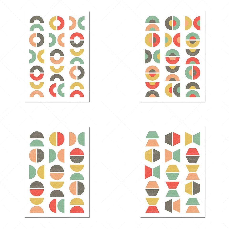 

Abstract geometric graphics, minimalism, modern art poster wall decor