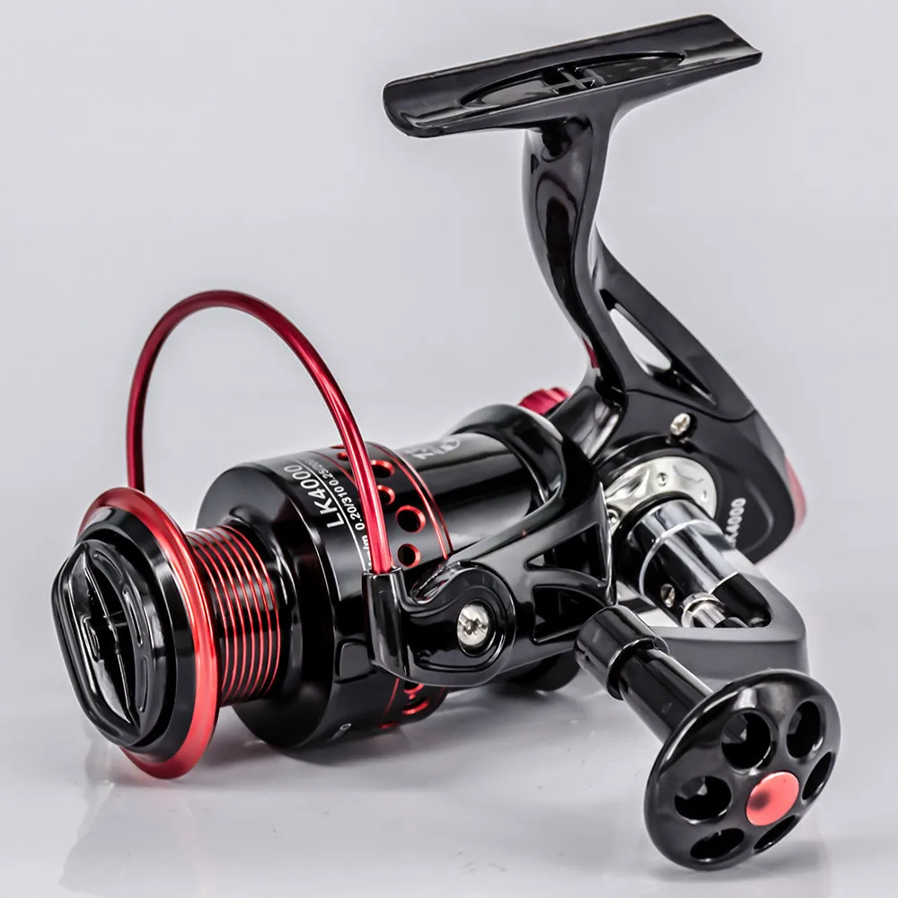 Spinning Fishing Reel 13+1BB катушки рыболовные 2000-7000 Series Metal Front Drag Handle Spool Saltwater Fishing Accessories