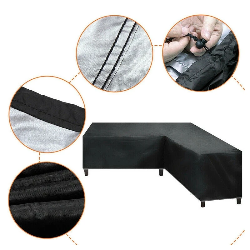 Waterproof Corner Furniture Cover, L Shape, All-Purpose Covers, Garden, Patio, Outdoor, Sofa Protector, Anti-Dust