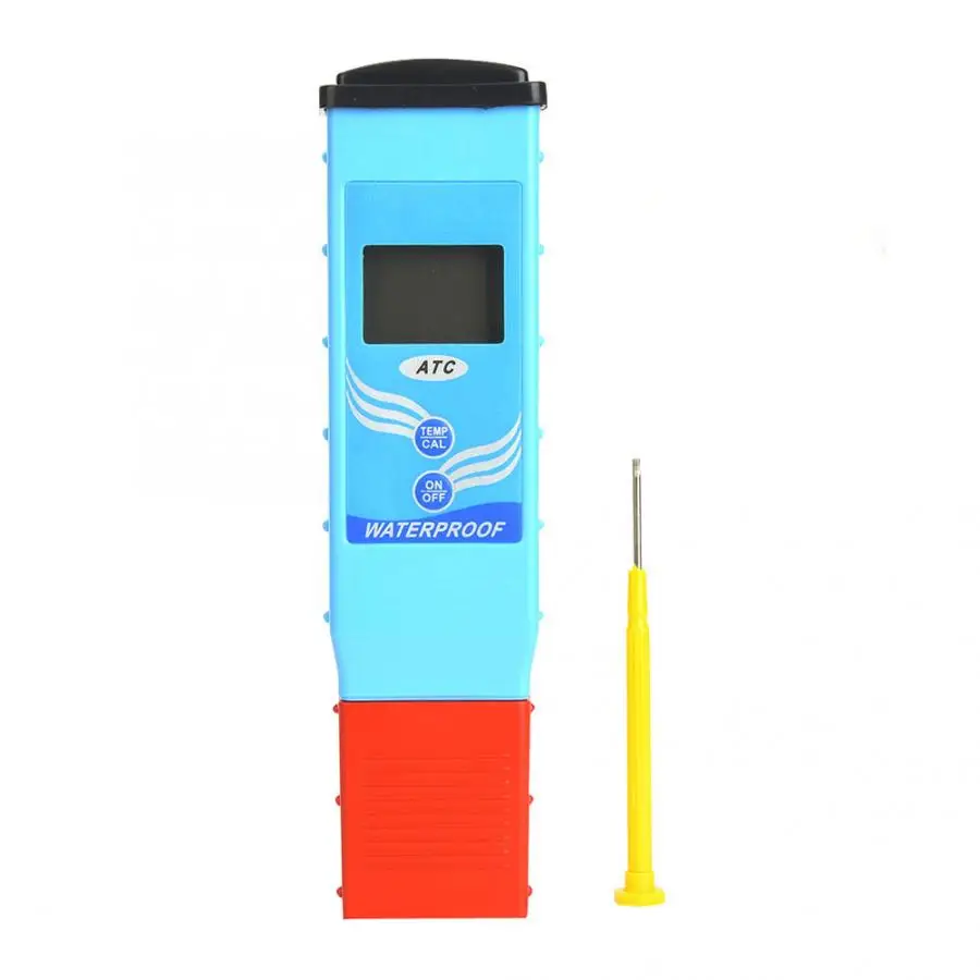 

High Precision Digital PH Meter Waterproof PH/Temperature Tester Water Quality Test with Dual Level LCD Display Meter