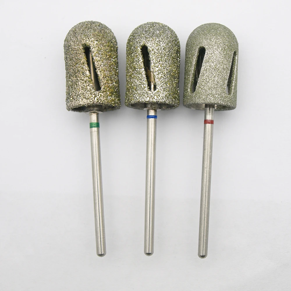 13*19mm  Diamond Cap Pedicure Nail Drill polishing bit for the treatment of calluses Accessories Nail Mills