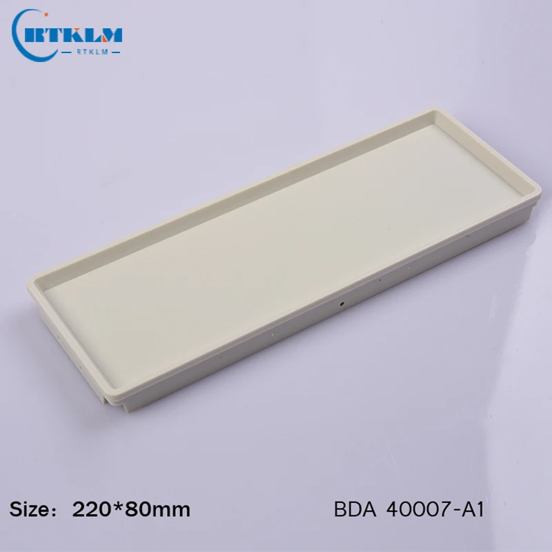 BDA40007 ABS plastic panel 220*80mm iron enclosure with panel abs plastic enclosue