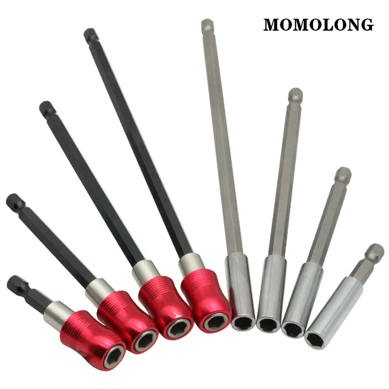 60/100/150/200mm Hex Rod Shank Hand Tool Socket Extension Bit Long Handle Screwdriver Tip Holder Quick Change