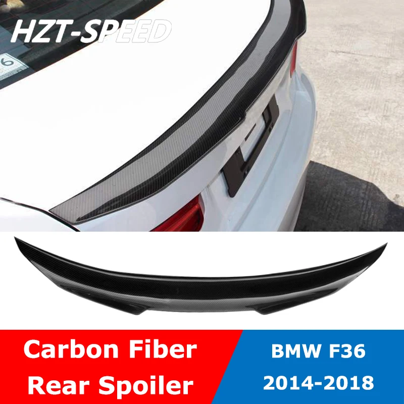 F36 PSM Style Carbon Fiber Rear Spoiler For BMW 4 Series F36 420i 430i 4 Doors Hard Top 2014-2018