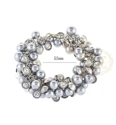 One Fashion Jewelry Bracelet Hand Connected Shell Pearl - 55mm (BE49)