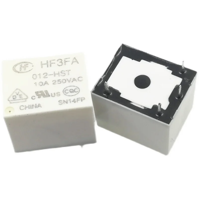 5PCS/LOT New Relay  HF3FA-005-HST  HF3FA-012-HST  HF3FA-024-HST  HF3FA-048-HST  HF3FA 012-HST  HF3FA 024 HST 10A  4PIN 12V 48V