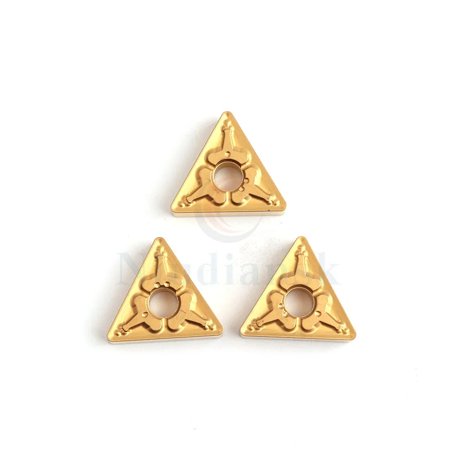 10 pz TNMG160404-TM TNMG160408- TM LF9018 inserti in metallo duro resistente all'usura di alta qualità utensili per tornio in metallo CNC lame per tornitura