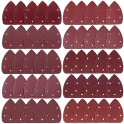 50 Pieces Mouse Detail Sander Sandpaper Sanding Paper Hook and Loop Assorted 40/ 60/ 80/ 100/ 120/ 180/ 240/ 320/ 400/ 800 Grit