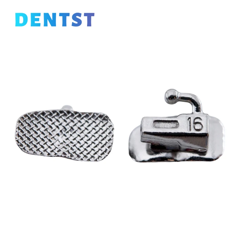 Dentst 50 Sets/Box Orthodontics Dental 1st 2nd Molar Bondable Buccal Tubes Non-Convertible Mesh Base Single Tools Roth MBT 0.022