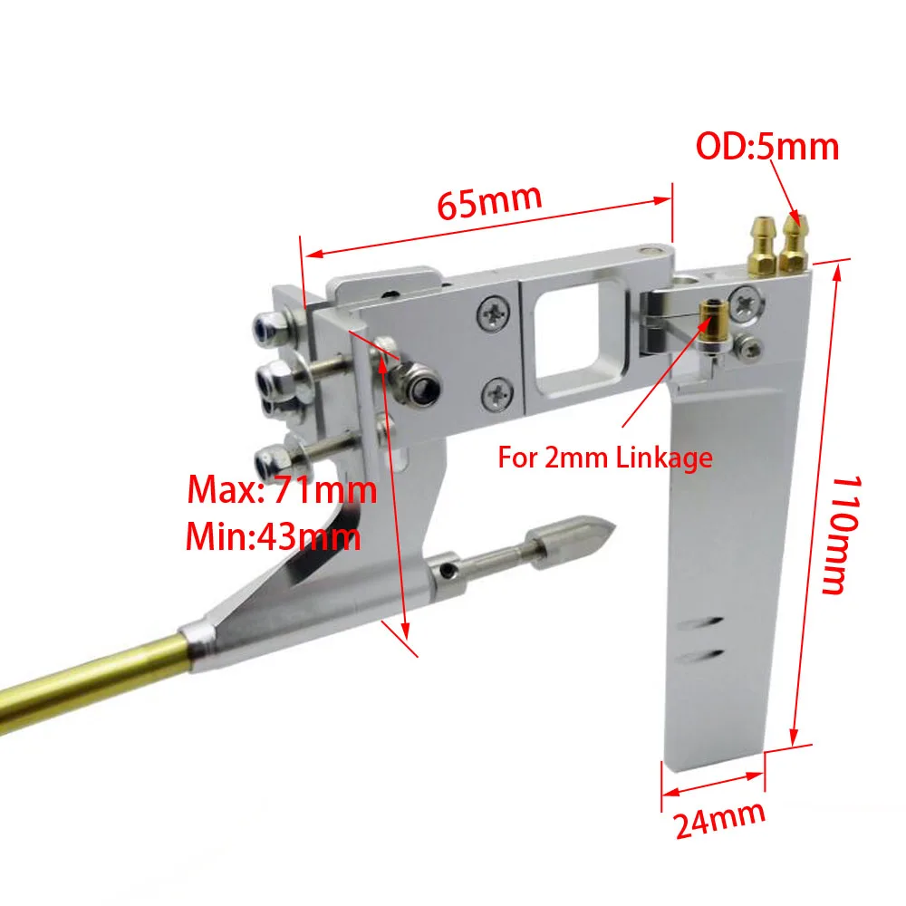 4mm 300mm Flexible Drive Cable Shaft + Shaft Strut Mount Holder Dual Water Pick Up Steering Rudder Kit for RC Boat Marine MONO